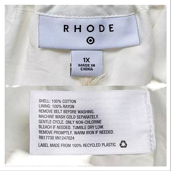 RHODE X TARGET WHITE ONE SHOULDER GODDESS DRESS  BELTED PLUS SIZE 1XL NWT - Picture 6 of 16